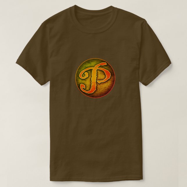 Camiseta Insígnia "P" Super Hero (Frente do Design)