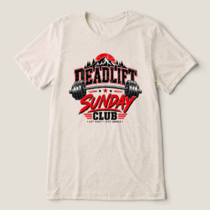Camiseta Insígnia Vintage de Levantamento de Peso do Deadli