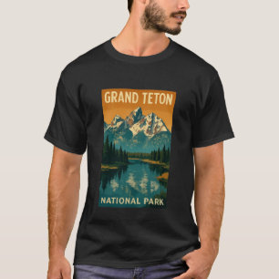 Camiseta Insígnia Vintage do Parque Nacional Grand Teton