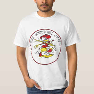 Camiseta Insígnias de USS Bunker Hill