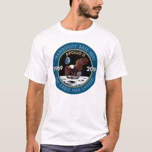 Camiseta Insígnias do remendo da missão do aniversário d