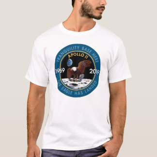 Camiseta Insígnias do remendo da missão do aniversário de