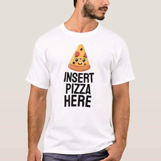 Camiseta Insira Pizza Aqui (Frente)