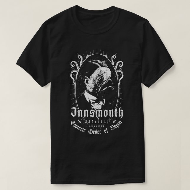 Camiseta Insmouth - Ordem estética de Dagon - Lovecraftian (Frente do Design)