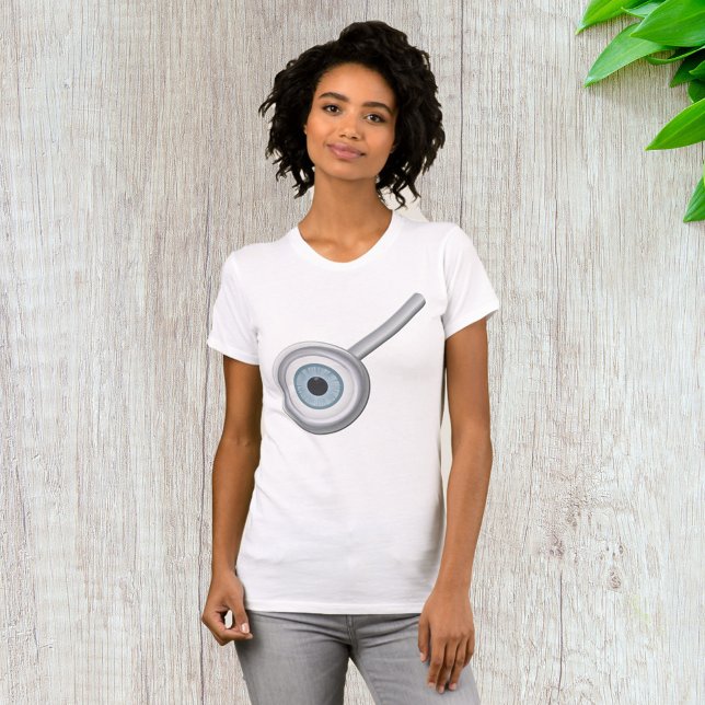 Camiseta Inspeção de Olhos de Ampliação Ocular (Criador carregado)