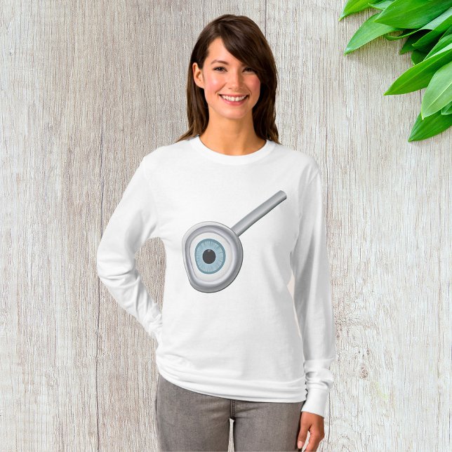 Camiseta Inspeção de Olhos de Ampliação Ocular (Criador carregado)