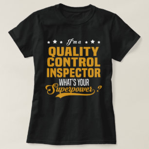 Camiseta Inspetor de controle de qualidade
