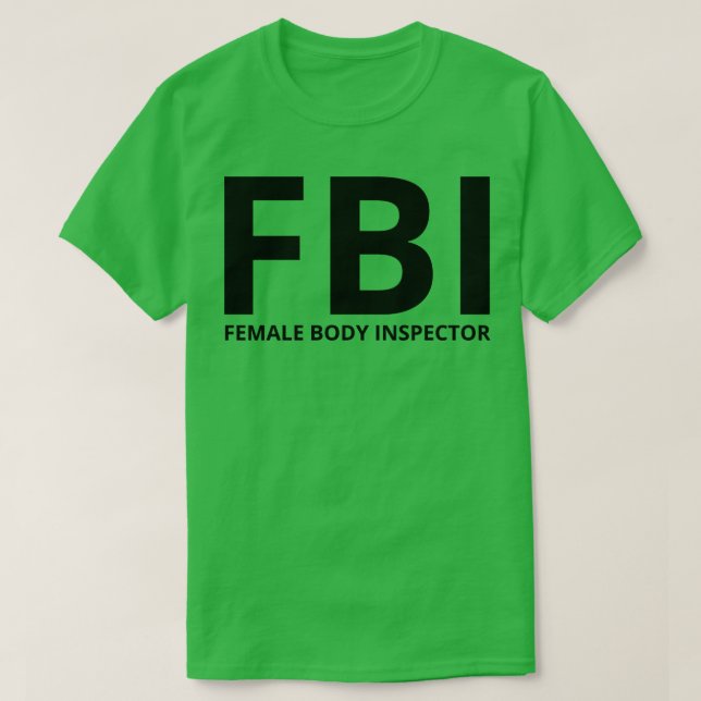 Camiseta inspetor de corpo feminino (Frente do Design)