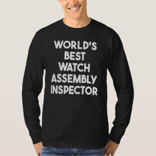 Camiseta Inspetor de Montagem de Relógios do Mundo