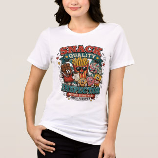 Camiseta Inspetor de Qualidade de Lanche Retrô Cartoon Comi