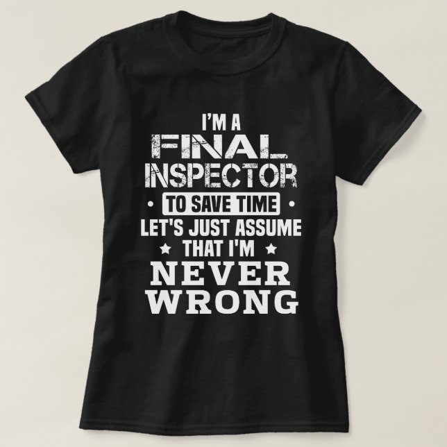 Camiseta Inspetor Final (Frente do Design)