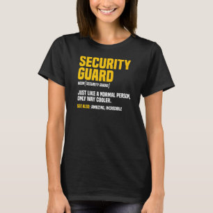 Camiseta Inspetor-Guarda de Segurança Watchman Cus