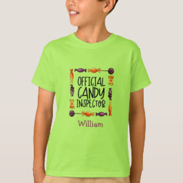 Camiseta Inspetor oficial de doces Halloween