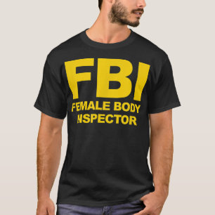 Camiseta Inspetora do corpo feminino oficial do FBI