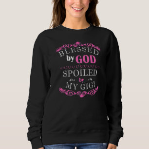 Camiseta Inspiração abençoada por Deus mimada por Meu Gigi