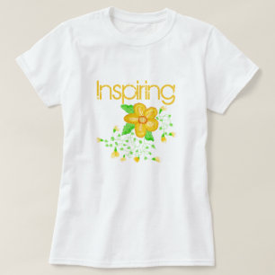 Camiseta Inspiração Amarelo Flor 