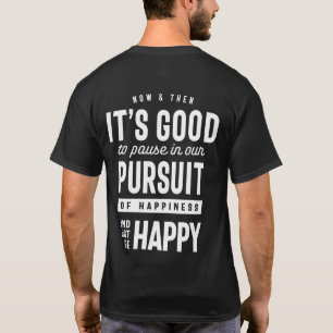 Camiseta Inspiração Apenas seja feliz presente de citação d