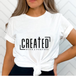Camiseta Inspiração Criada Com Objetivo Positivo