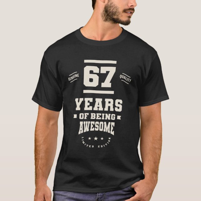 Camiseta Inspiração de 67 anos de 1956 - 67º aniversário (Frente)