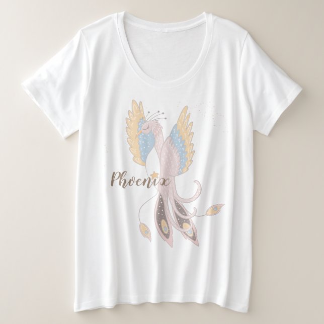 Camiseta Inspiração de aumentação Personalizable de Phoenix (Frente do Design)