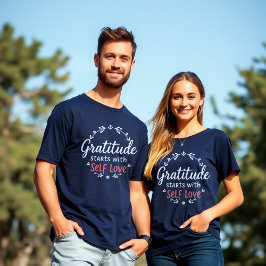 Camiseta Inspiração de autoamor pela gratidão