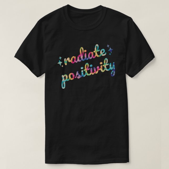 Camiseta Inspiração de colchete de elevação de positividade (Frente do Design)