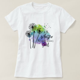 Camiseta Inspiração de Cores Aquáticas Coloridas