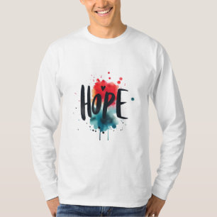 Camiseta Inspiração de Cores de Água de ESPERA Vibrante