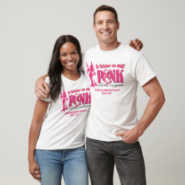 Camiseta Inspiração de Friso Rosa de Luz do Cancer da Mama
