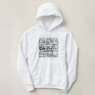 Camiseta Inspiração de Nuvem do Word Zodiac do cancer