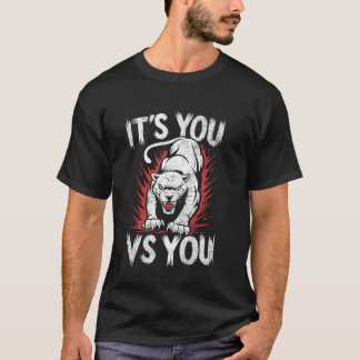 Camiseta Inspiração de Treino de Academia de Fitness Dito M