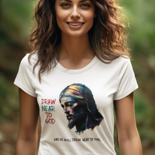 Camiseta Inspiração divina: Desenhar perto de Deus