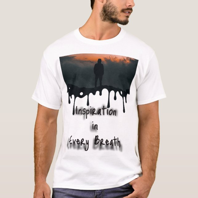 Camiseta Inspiração em cada respiração, motivação (Frente)