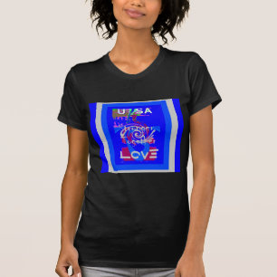 Camiseta Inspiração EUA: Somos Mais Fortes Juntos Com Amor