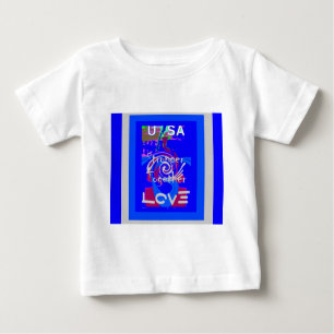 Camiseta Inspiração EUA: Somos Mais Fortes Juntos Com Amor