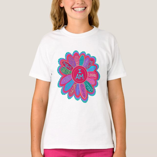 Camiseta Inspiração I Sou Flor Colorida Inspiridade (Frente)
