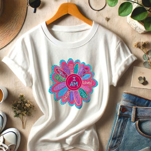 Camiseta Inspiração I Sou Flor Colorida Inspiridade