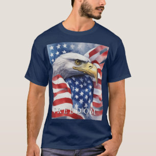 Camiseta Inspiração Motivacional de Águia Liberdade de Sina