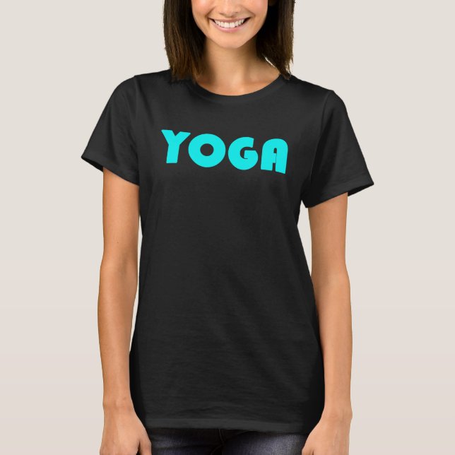 Camiseta Inspiração Motivacional de Texto Limpo Simples Yog (Frente)