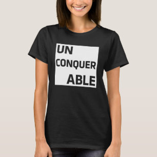 Camiseta Inspiração Motivacional Positiva Inconquistável