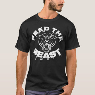 Camiseta Inspiração Rousada de Leão de Leão de Alimentação