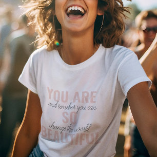 Camiseta Inspiração Você É Uma Citação Positiva Tão 