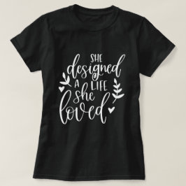 Camiseta Inspirada Ela Desenhou Uma Vida Que Amava Botânica