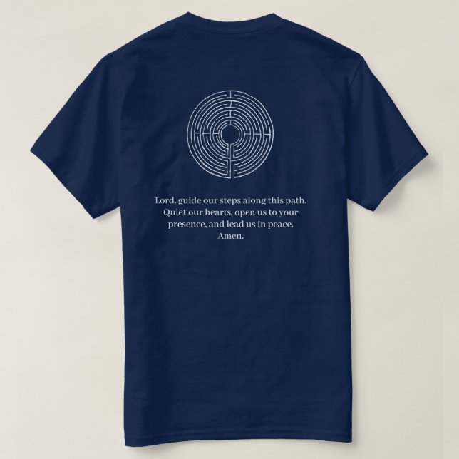Camiseta inspirada em labirinto (Verso do Design)