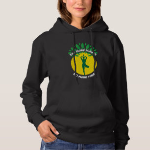Camiseta Inspirador dizendo coma mais plantas faz mais Yoga