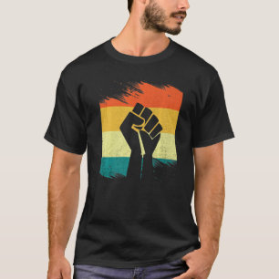 Camiseta Inspirador Líderes Pretos, Punho de Energia Preto