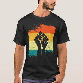 Camiseta Inspirador Líderes Pretos, Punho de Energia Preto
