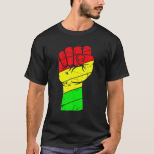 Camiseta Inspirador Líderes Pretos, Punho de Energia Preto