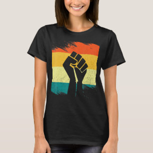 Camiseta Inspirador Líderes Pretos, Punho de Energia Preto