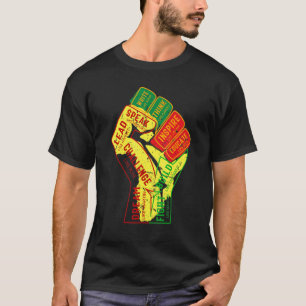 Camiseta Inspirador Líderes Pretos, Punho de Energia Preto